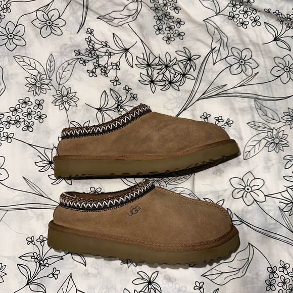 UGG Tasman Brown Suede Slippers - Picture 11 of 13